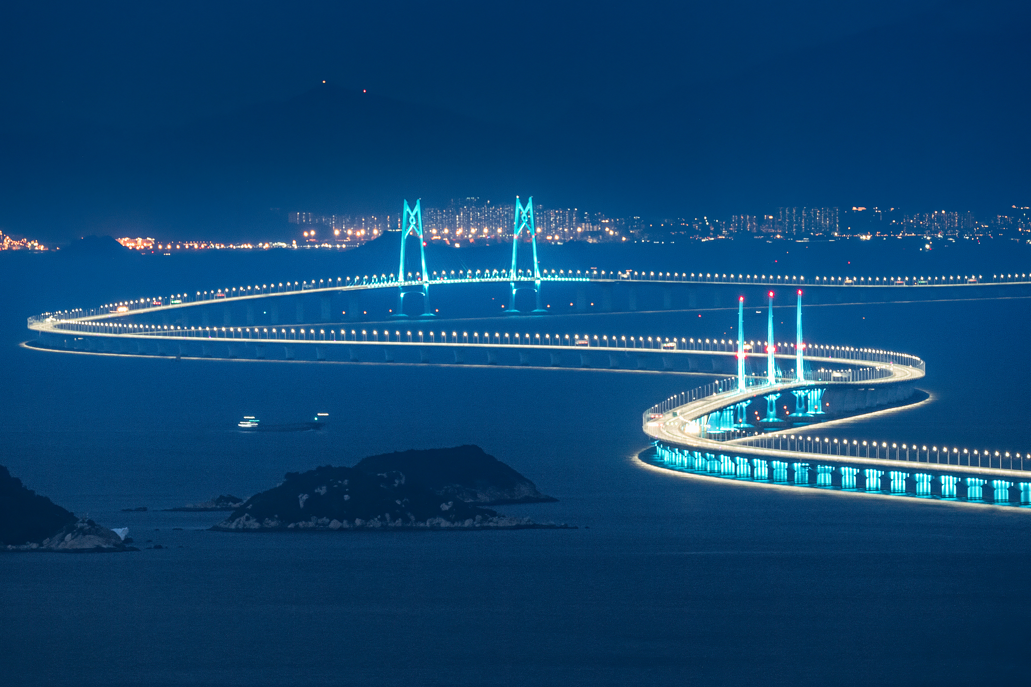 港珠澳大桥夜景