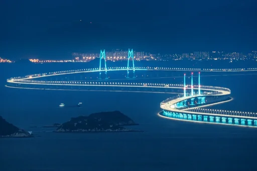 港珠澳大桥夜景 港珠澳大桥夜景