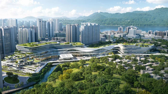 沙头角口岸重建后效果图 沙头角口岸重建后效果图